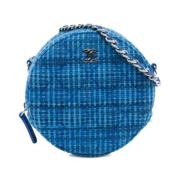 Pre-owned Fabric shoulder-bags Chanel Vintage , Blue , Dames