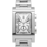 Pre-owned Stainless Steel watches Bvlgari Vintage , White , Heren