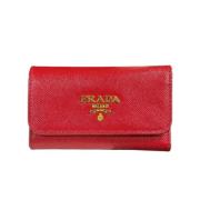 Pre-owned Fabric key-holders Prada Vintage , Red , Dames