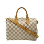 Pre-owned Fabric louis-vuitton-bags Louis Vuitton Vintage , Beige , Da...