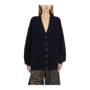 Oversized Cardigan Sweater UMA Wang , Black , Dames