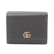 Pre-owned Leather wallets Gucci Vintage , Black , Dames