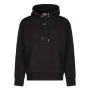 Logo Hoodie, Ribboorden, Katoen Calvin Klein , Black , Heren