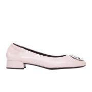 Stijlvolle Balletflats met Dubbel-T Logo Tory Burch , Pink , Dames