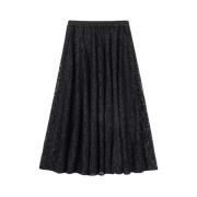 Elegante Zwarte Rok voor Vrouwen Michael Kors , Black , Dames