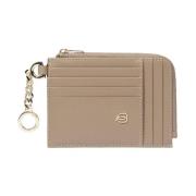 Beige Portemonnee met Rfid Bescherming Piquadro , Beige , Dames