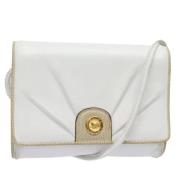 Pre-owned Leather celine-bags Celine Vintage , White , Dames