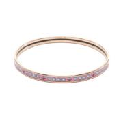 Pre-owned Metal bracelets Hermès Vintage , Pink , Dames