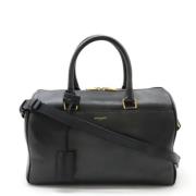 Pre-owned Leather handbags Yves Saint Laurent Vintage , Black , Dames