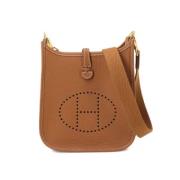 Pre-owned Leather shoulder-bags Hermès Vintage , Brown , Dames