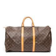 Pre-owned Coated canvas handbags Louis Vuitton Vintage , Brown , Dames