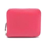 Pre-owned Canvas wallets Hermès Vintage , Pink , Dames