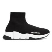 Zwarte Sneakers met 3D Gebreid Bovenwerk Balenciaga , Black , Dames