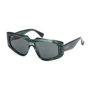 Mm0125 98N Sunglasses Max Mara , Green , Dames