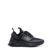 Jago Leather Neoprene Sneakers Tom Ford , Blue , Heren