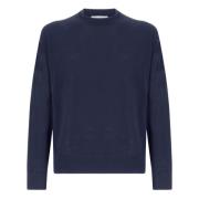 Kasjmier Crewneck Sweater Laneus , Blue , Heren