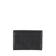 Pre-owned Leather wallets Chanel Vintage , Black , Dames