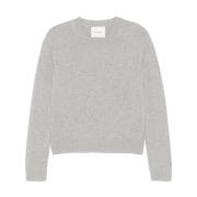 Lichtgrijze Kasjmier Gebreide Trui Sweater Lisa Yang , Gray , Dames