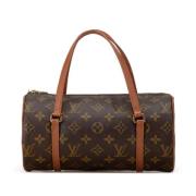 Pre-owned Canvas handbags Louis Vuitton Vintage , Brown , Dames