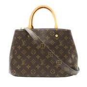 Pre-owned Canvas louis-vuitton-bags Louis Vuitton Vintage , Brown , Da...