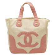 Pre-owned Canvas chanel-bags Chanel Vintage , Beige , Dames