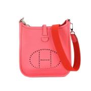 Pre-owned Leather shoulder-bags Hermès Vintage , Pink , Dames