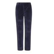 Fluwelen Rechte Pijp Broek Vrouwen Circolo 1901 , Blue , Dames