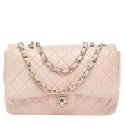 Pre-owned Leather chanel-bags Chanel Vintage , Pink , Dames