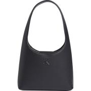 Minimal Monogram Zwarte Schoudertas Calvin Klein , Black , Dames