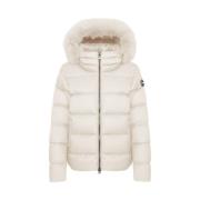 Crème Hooded Winterjas Colmar , Beige , Dames