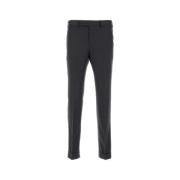 Stretch wollen broek in donkergrijs PT Torino , Gray , Heren