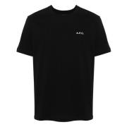 Katoenen T-shirt A.p.c. , Black , Heren