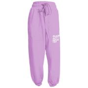 Casual Sweatpants met trekkoord en logo print Charles Design , Purple ...