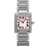 Pre-owned Stainless Steel watches Cartier Vintage , Pink , Dames