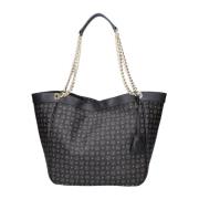 Elegante Synthetisch Leren Dames Tote Tas Pollini , Black , Dames