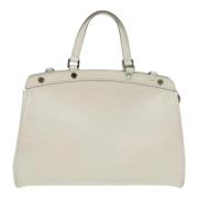 Pre-owned Leather louis-vuitton-bags Louis Vuitton Vintage , White , D...