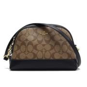 Pre-owned Coated canvas shoulder-bags Coach Pre-owned , Brown , Dames