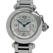 Pre-owned Stainless Steel watches Cartier Vintage , Gray , Dames