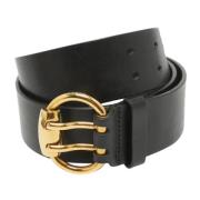 Pre-owned Leather belts Gucci Vintage , Black , Dames