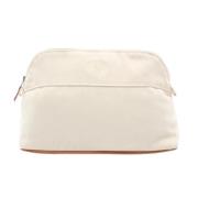 Pre-owned Canvas wallets Hermès Vintage , White , Dames