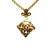 Pre-owned Fabric chanel-jewelry Chanel Vintage , Yellow , Dames