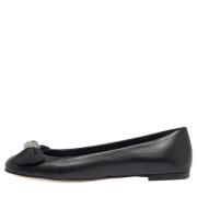 Pre-owned Leather flats Giuseppe Zanotti Pre-owned , Black , Dames