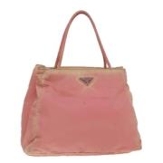 Pre-owned Nylon handbags Prada Vintage , Pink , Dames