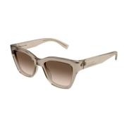 Stijlvolle Leren Schoudertas Saint Laurent , Beige , Unisex