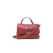 Rode Leren Handtas Opera Stijl Zanellato , Red , Dames