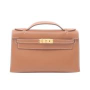 Pre-owned Canvas handbags Hermès Vintage , Brown , Dames