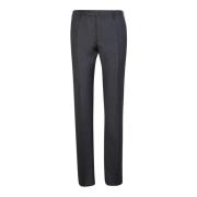 Grijze Slim Fit Broek van Wolmix Incotex , Gray , Heren