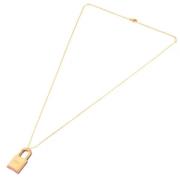 Pre-owned Metal necklaces Hermès Vintage , Yellow , Dames