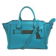 Pre-owned Leather handbags Coach Pre-owned , Blue , Dames