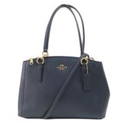 Pre-owned Leather shoulder-bags Coach Pre-owned , Blue , Dames